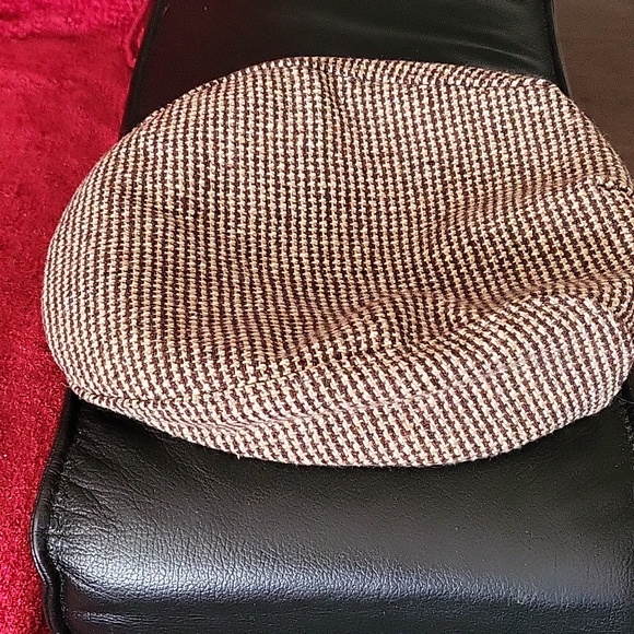 VINTAGE UNITED HATTERS MILLINERY WORK INTL UNION NEWSPAPER BOY TWEED WOOL CAP - Picture 2 of 3
